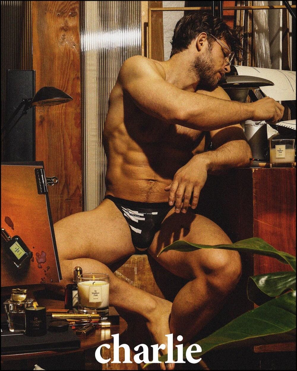 NEW Charlie By MZ Mens Minimal Slingshot Micro Modal Thong Color Black & White L